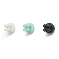 Crochet adhésif x3 multifonction caoutchouc Ø3,8cm < Gifi Discount