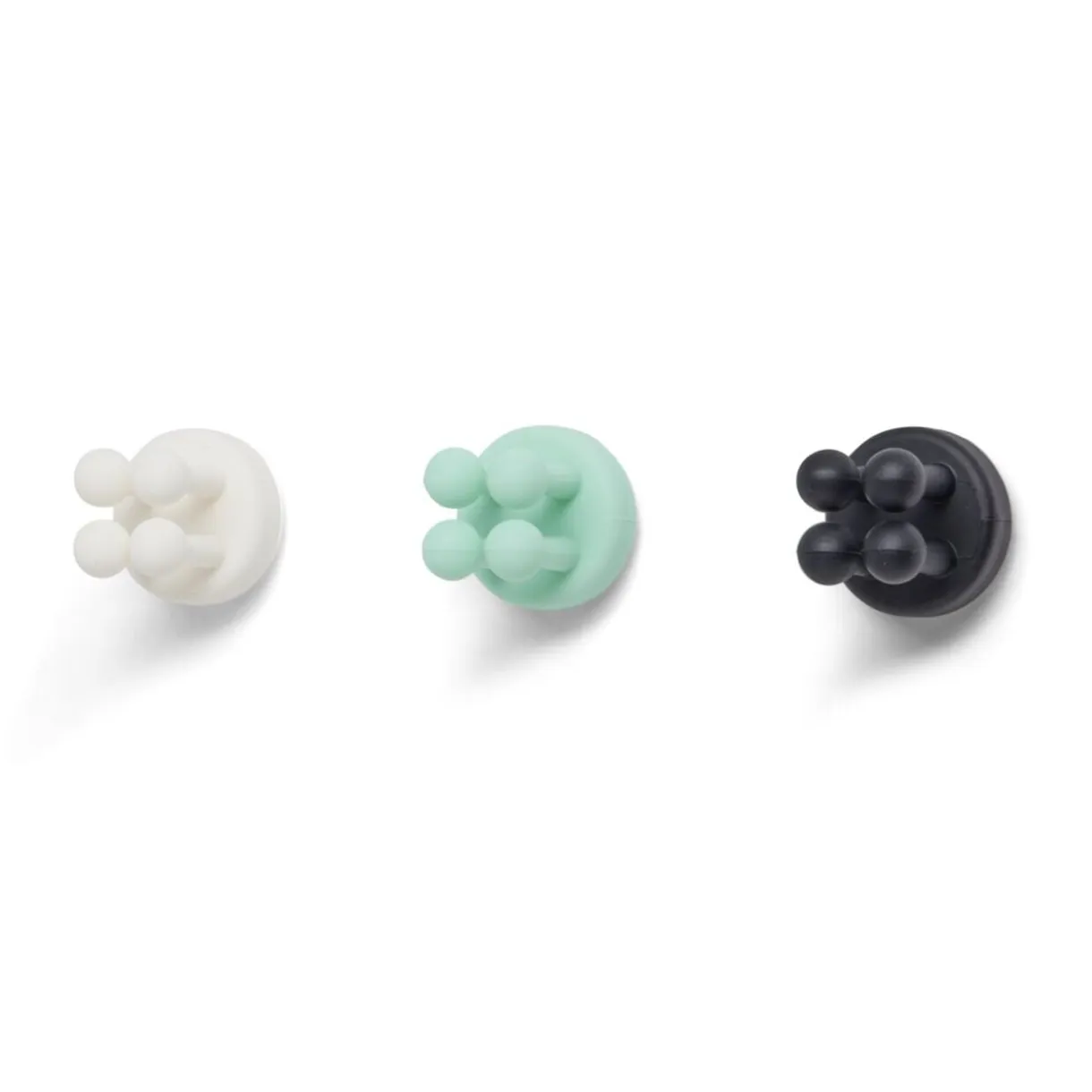 Crochet adhésif x3 multifonction caoutchouc Ø3,8cm < Gifi Discount