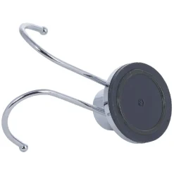 Crochet double à ventouse inox gris < Gifi Hot