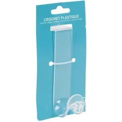 Crochet en plastique translucide < Gifi New