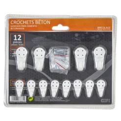 Crochet métallique spécial béton, pointe courte < Gifi Discount