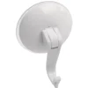 Crochet ventouse x4 blanc plastique