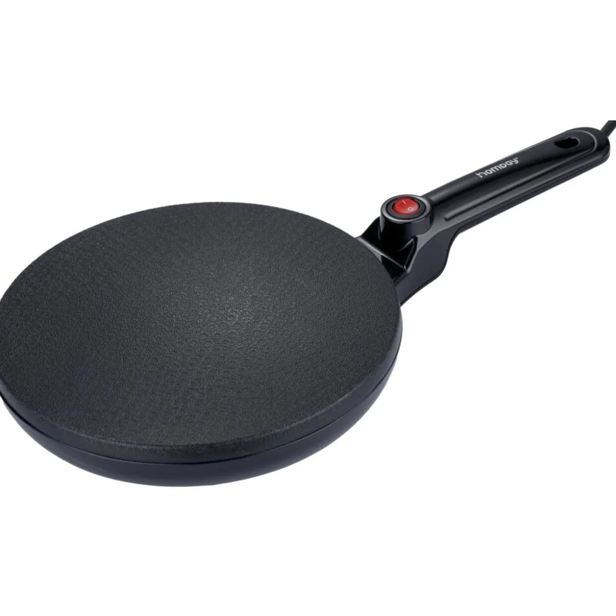Crépière inversée électrique en alu noir Ø24cm 800W