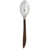 Cuillère à café L13,5cm acier manche marron