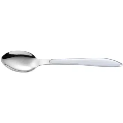 Cuillère à soupe inox gamme Drop manche éffilé blanc