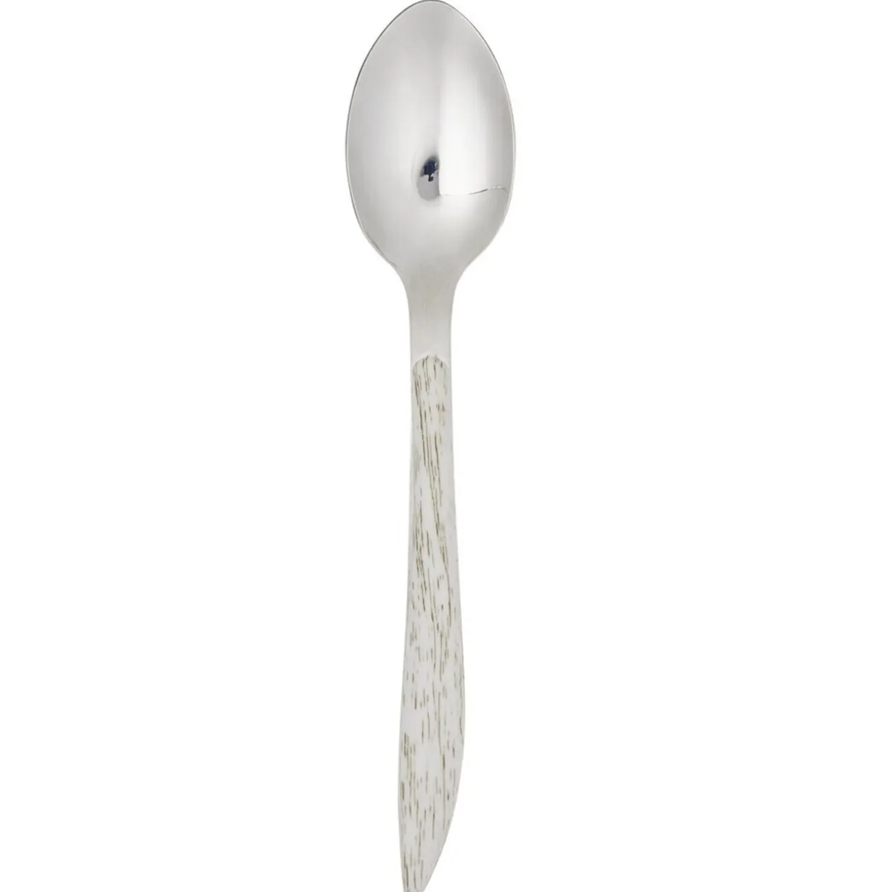 Cuillère à soupe L21cm acier manche marron