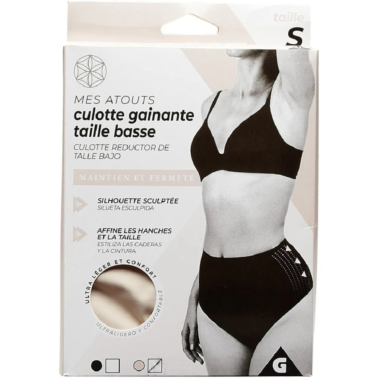 Culotte gainante taille basse femme