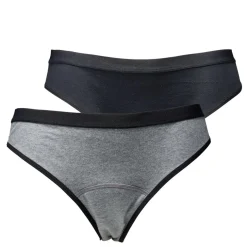 Culotte menstruelle x3 coton gris et noir S/M/L/XL < Gifi New