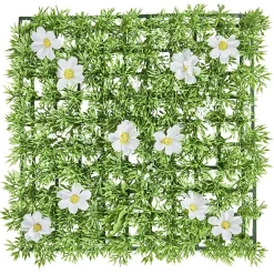 Dalle de gazon artificiel fleurs blanches < Gifi Online