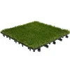 Dalle de jardin x4 gazon synthétique clipsable 31x31cm