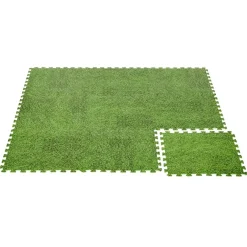Dalle de protection piscine et spa mousse x9 gazon 50x50cm
