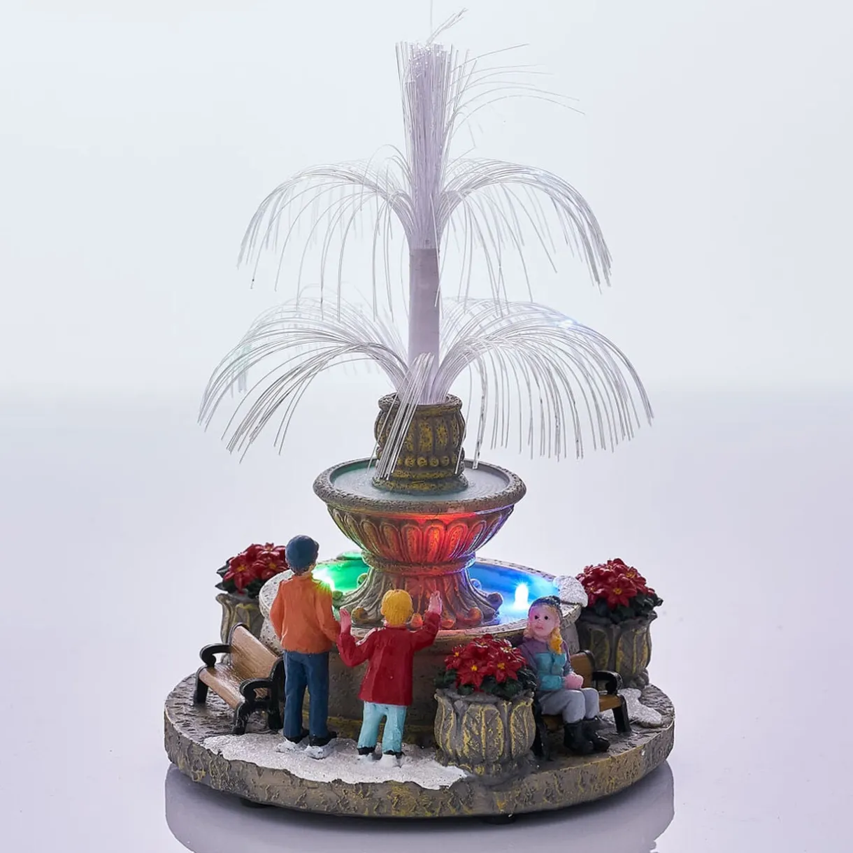 Déco de Noël fontaine lumineuse intérieur 4 LED < Gifi Clearance