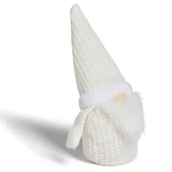 Déco à poser gnome blanc H25cm