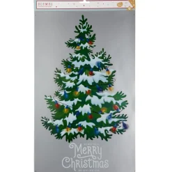 Décoration adhésive fenêtre et mur sapin de Noël repositionnable < Gifi