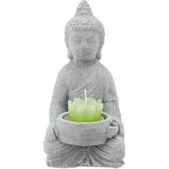 Décoration Bouddha avec plante et bougie < Gifi Clearance