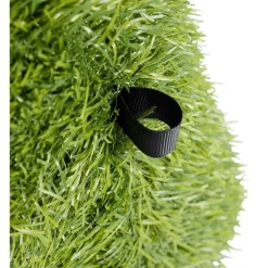 Décoration de jardin à poser gazon vert ourson lunette 47x35xH50cm