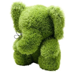 Décoration de jardin à poser gazon vert eléphant 40x35xH50cm