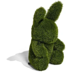 Décoration de jardin à poser gazon vert lapin 47x35xH54cm