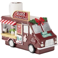 Décoration de Noël camion stand chocolat chaud résine 14,5x7xH11cm < Gifi Sale