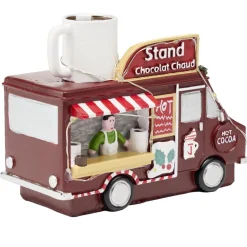 Décoration de Noël camion stand chocolat chaud résine 14,5x7xH11cm < Gifi Sale