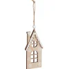 Décoration de Noël chalet en bois à suspendre H11,5cm < Gifi Discount