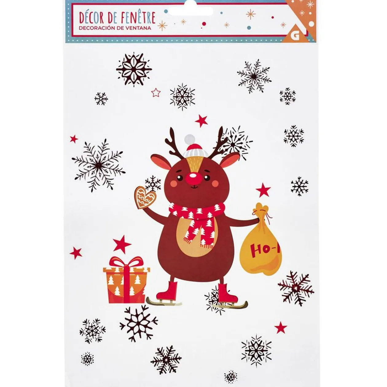 Décoration de Noël électrostatique renne