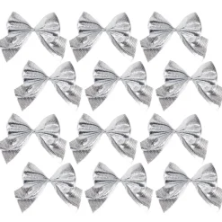 Décoration de Noël mini noeuds brillant 12 pièces 5,5x6cm (3 modèles) < Gifi Online