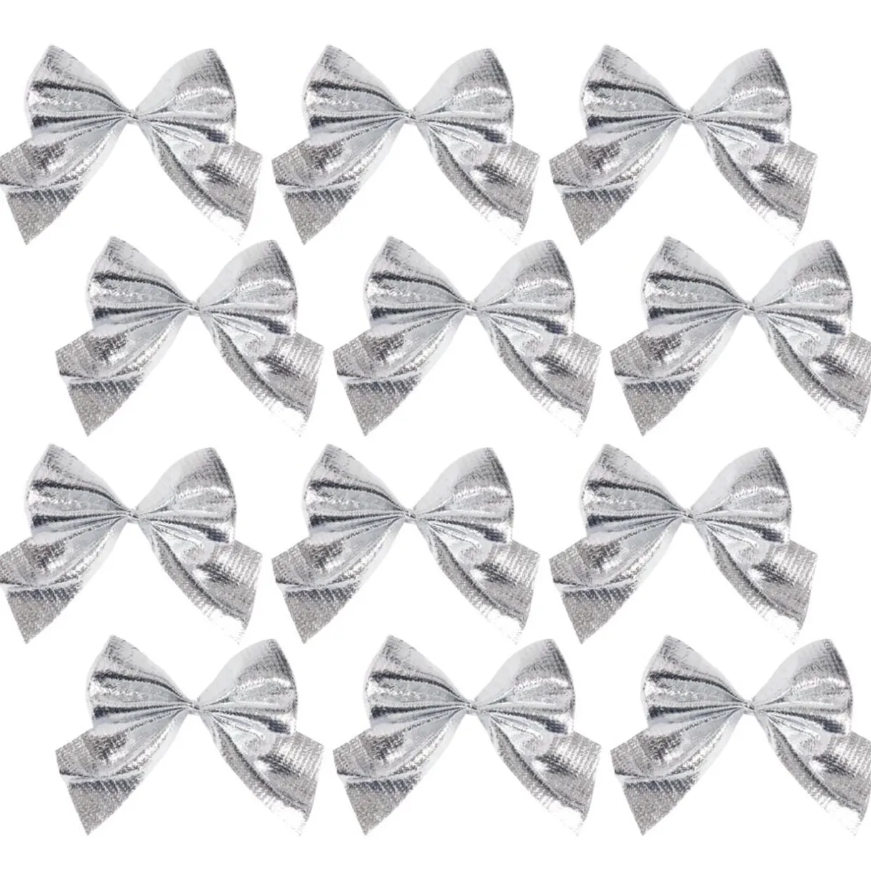 Décoration de Noël mini noeuds brillant 12 pièces 5,5x6cm (3 modèles) < Gifi Online