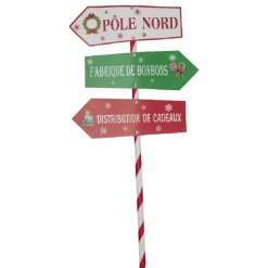 Décoration de Noël pancarte direction (2 modèles) < Gifi Clearance