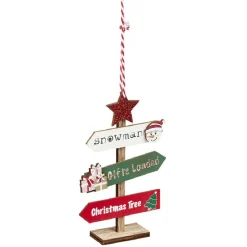 Décoration de Noël panneau de signalisation