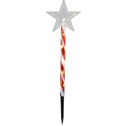 Décoration de Noël à planter x6 lumineux 48LED étoile ou sapin H45cm (2 modèles)