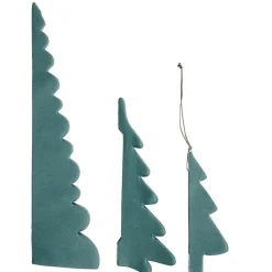Décoration de Noël à poser sapin en papier x3 H30cm (2 modèles)
