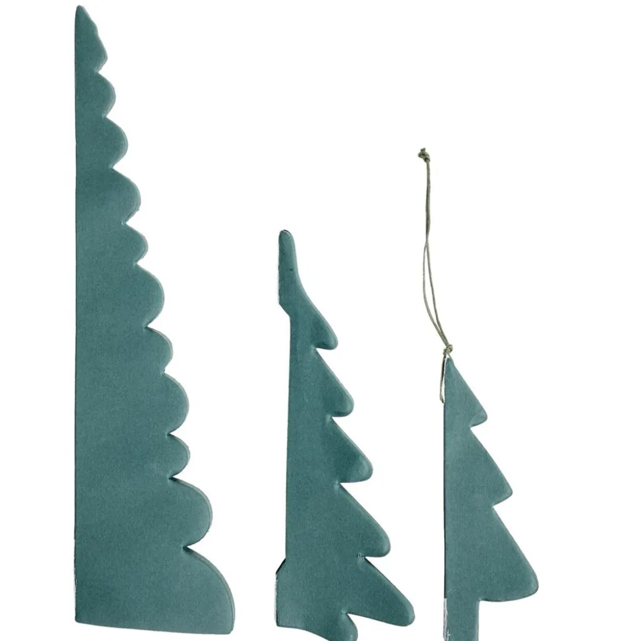 Décoration de Noël à poser sapin en papier x3 H30cm (2 modèles)