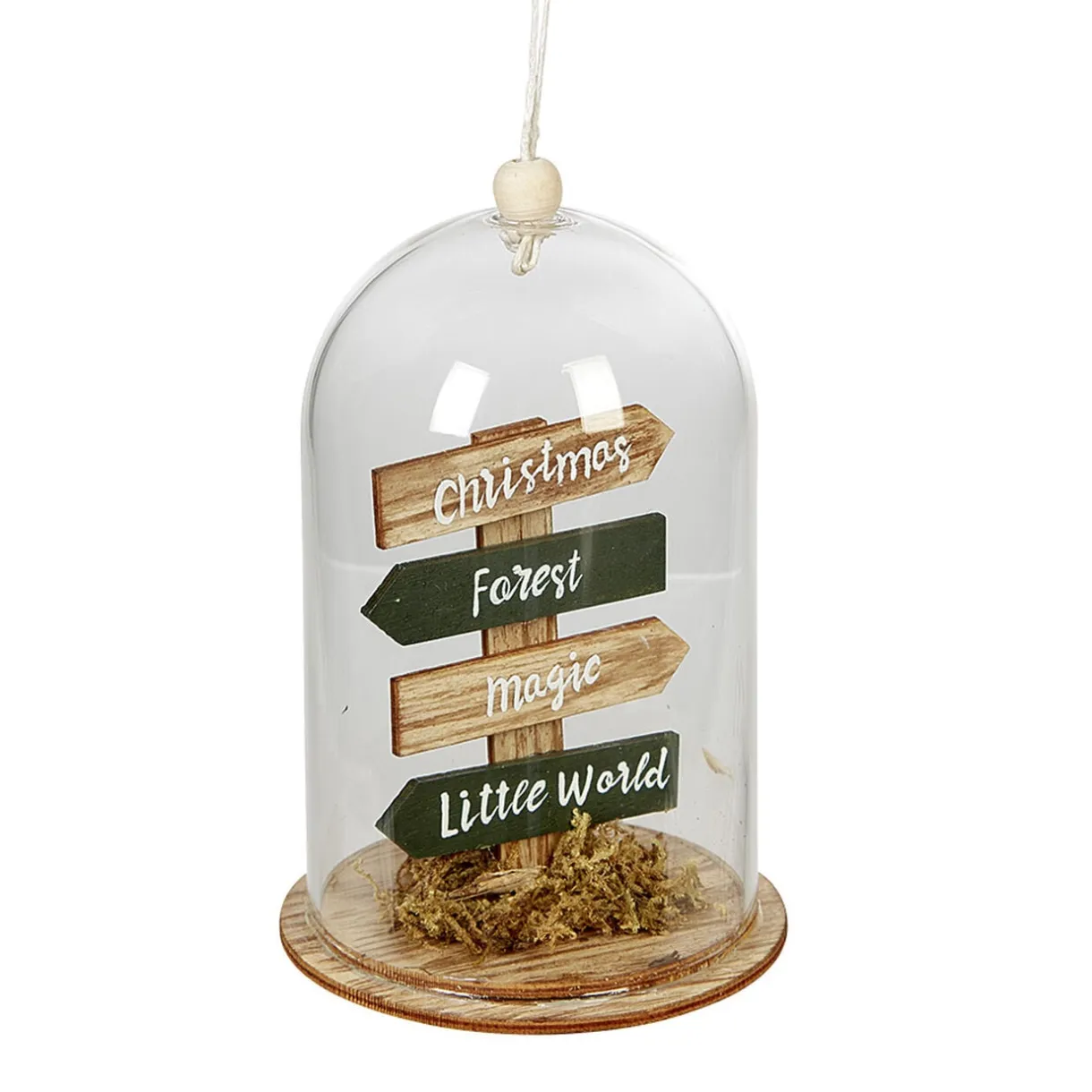 Décoration de Noël sous cloche 4 panneaux avec inscription < Gifi Clearance