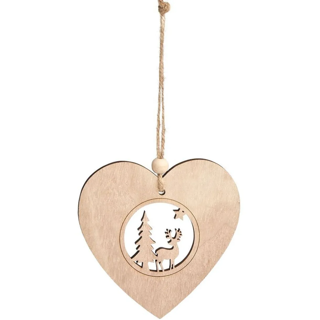Décoration de Noël à suspendre en bois 12xH12cm - 3 modèles < Gifi Discount