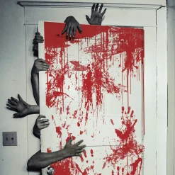 Décoration de porte Halloween effet ensanglanté < Gifi Outlet