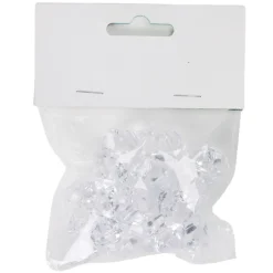 Décoration de table diamant 40g acrylique L2X2XH1,5 cm transparent < Gifi Online
