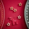Décoration de table feutrine forme renne rouge 6 pièces < Gifi Discount