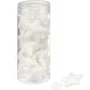 Décoration de table X50 pcs étoiles paillette L23X23 cm blanc irisé < Gifi Clearance