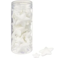 Décoration de table X50 pcs étoiles paillette L23X23 cm blanc irisé < Gifi Clearance