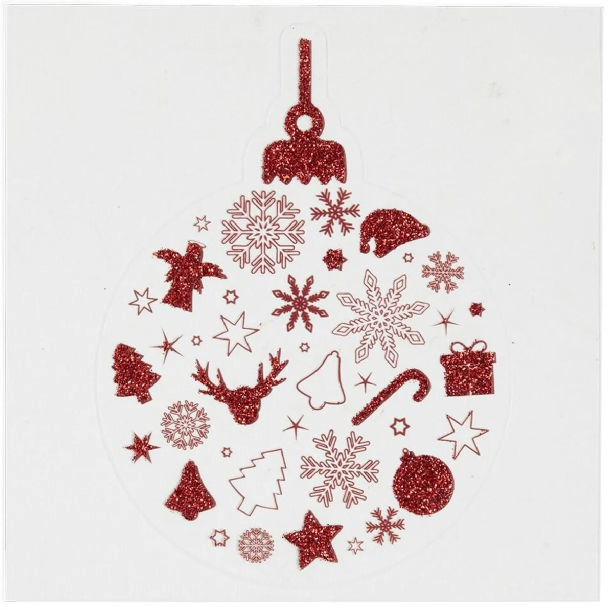 Décoration fenêtre et mur boule de Noël adhésive (6 modèles) < Gifi Hot