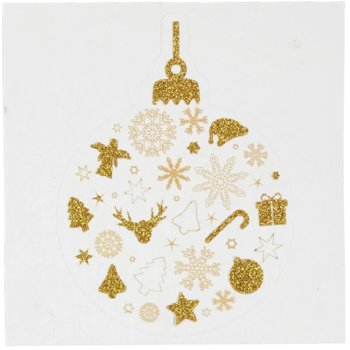 Décoration fenêtre et mur boule de Noël adhésive (6 modèles) < Gifi Hot