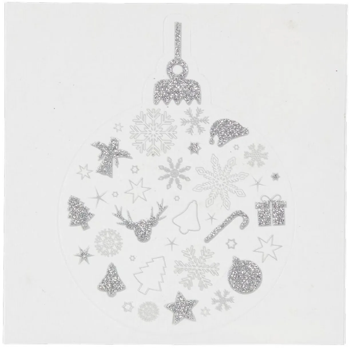 Décoration fenêtre et mur boule de Noël adhésive (6 modèles) < Gifi Hot