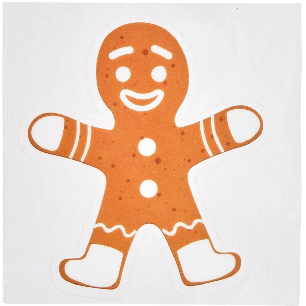Décoration fenêtre et mur Noël adhésive pain d'épices (3 modèles) < Gifi Clearance