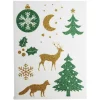 Décoration fenêtre et mur Noël adhésive à paillettes (3 modèles) < Gifi Outlet