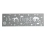 Décoration fenêtre électrostatique Merry Christmas argenté < Gifi Sale