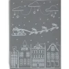 Décoration fenêtre Noël électrostatique dessin blanc (2 modèles)