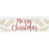 Décoration fenêtre Noël électrostatique Merry Christmas rouge et doré < Gifi Hot