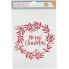 Décoration fenêtre Noël électrostatique guirlande couronne Merry Christmas rouge ou doré < Gifi Clearance