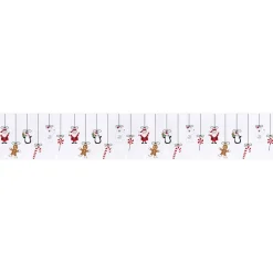 Décoration fenêtre Noël électrostatique frise de personnages 120x20cm